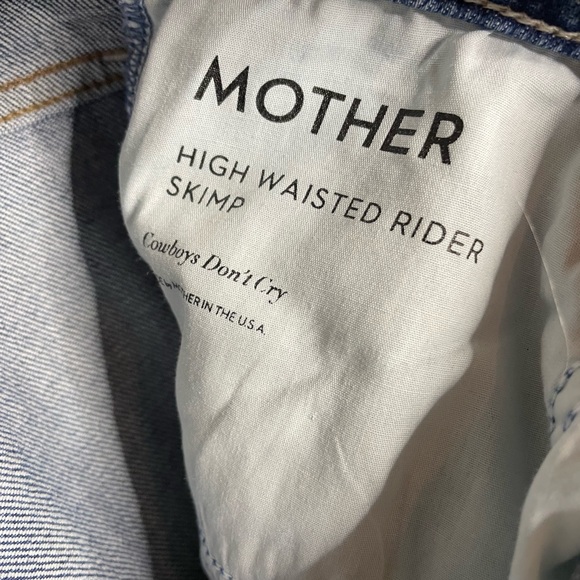 Mother • High Waisted Rider Skimp In Cowboys Don’t Cry - Picture 10 of 12